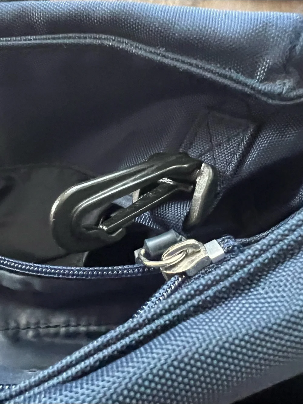Harrod's London Navy Blue Nylon Purse